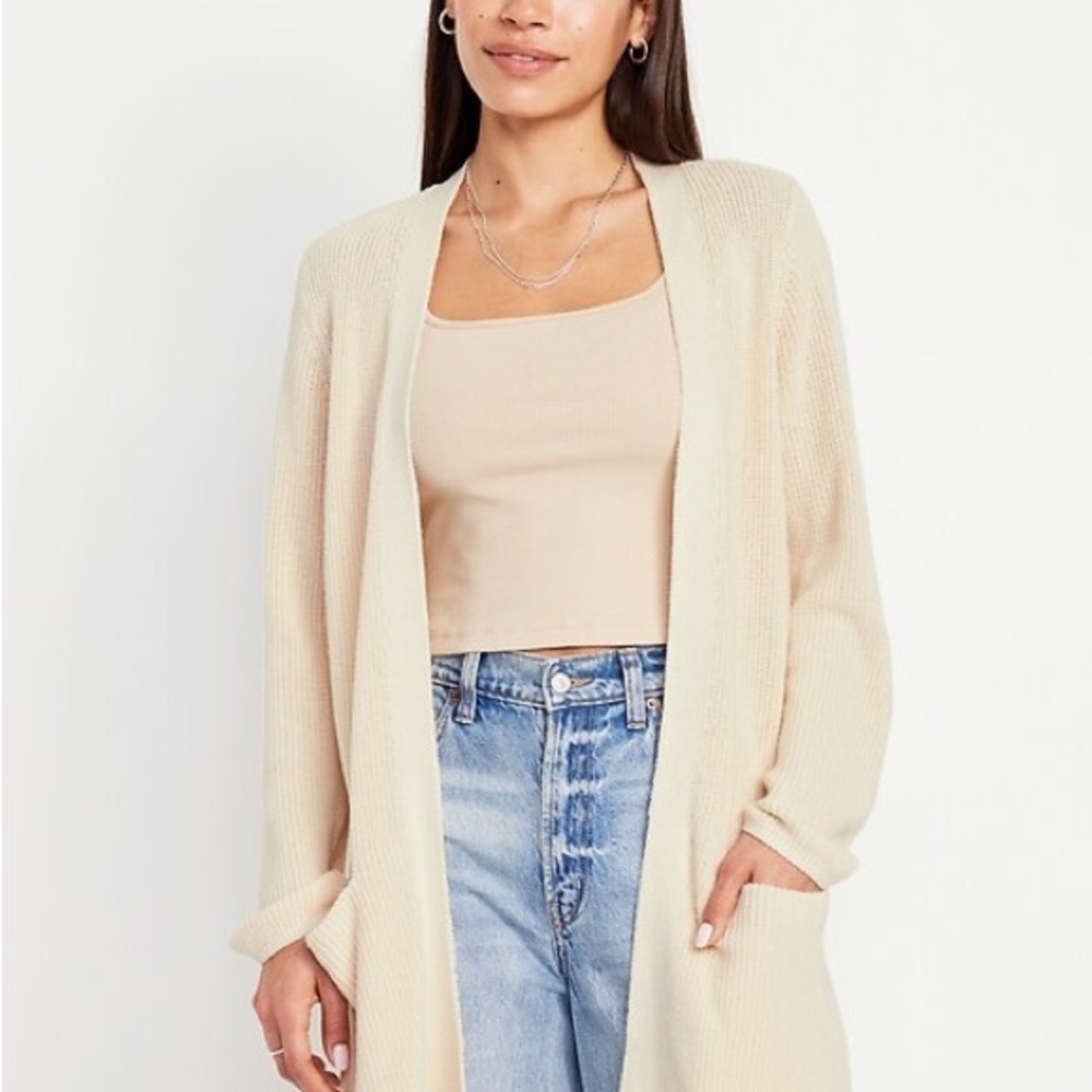 Old Navy Longline Open-Front Sweater